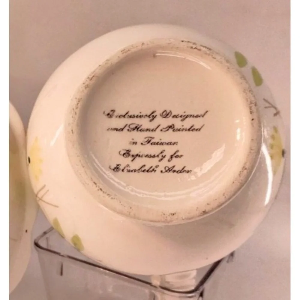 UNBRANDED Pitcher Basin‎ Set Adult Small White Excellent Ceramic Floral Decor
